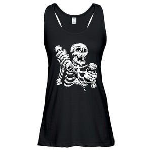 Skeleton Vaccine Ladies Essential Flowy Tank