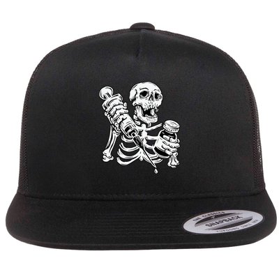 Skeleton Vaccine Flatbill Hat