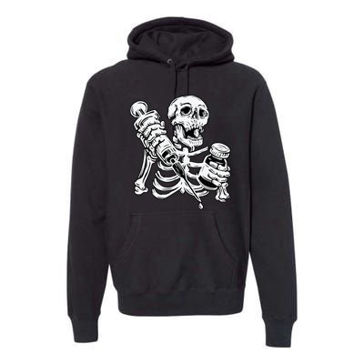 Skeleton Vaccine Premium Hoodie