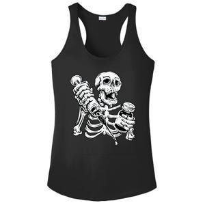 Skeleton Vaccine Ladies PosiCharge Competitor Racerback Tank