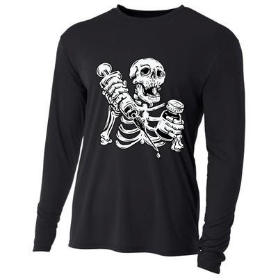 Skeleton Vaccine Cooling Performance Long Sleeve Crew