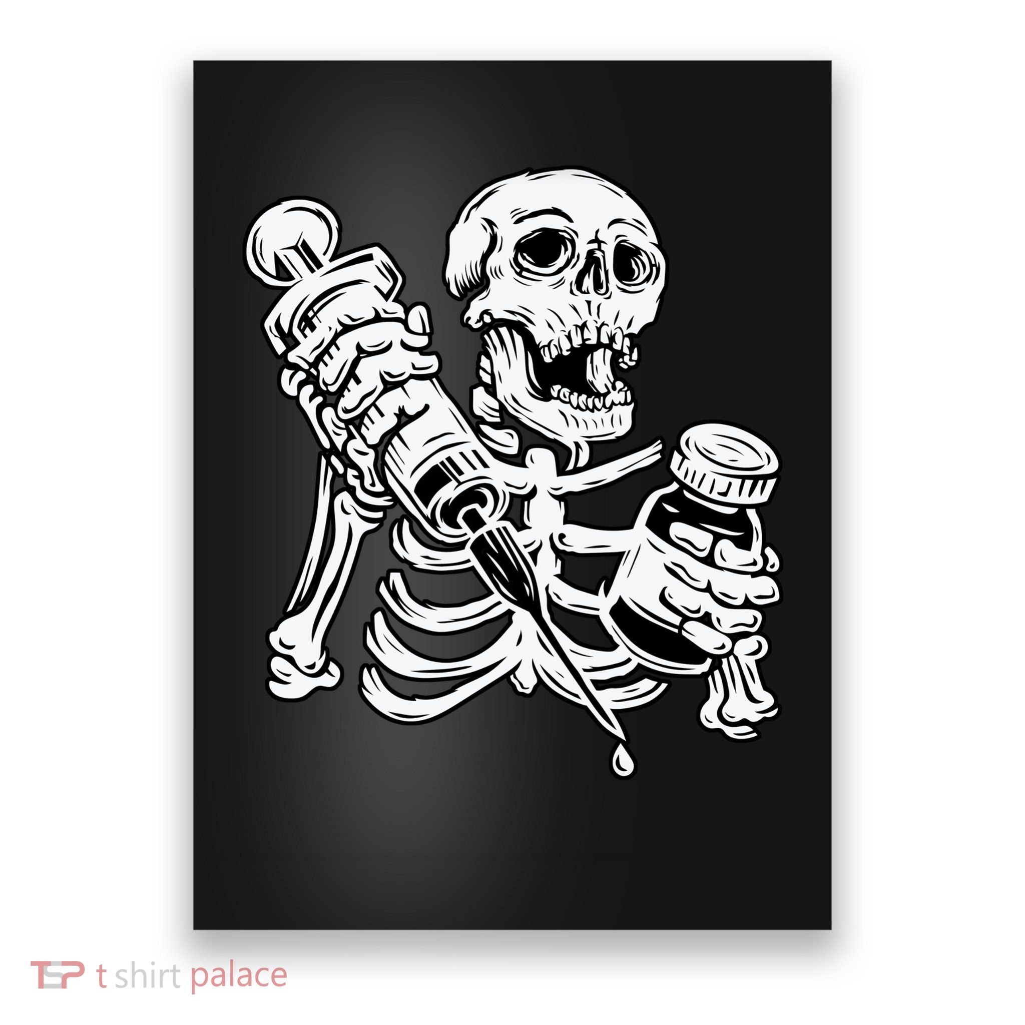 Skeleton Vaccine Poster