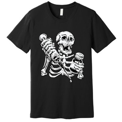 Skeleton Vaccine Premium T-Shirt