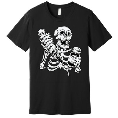 Skeleton Vaccine Premium T-Shirt