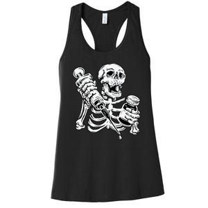 Skeleton Vaccine Women's Racerback Tank