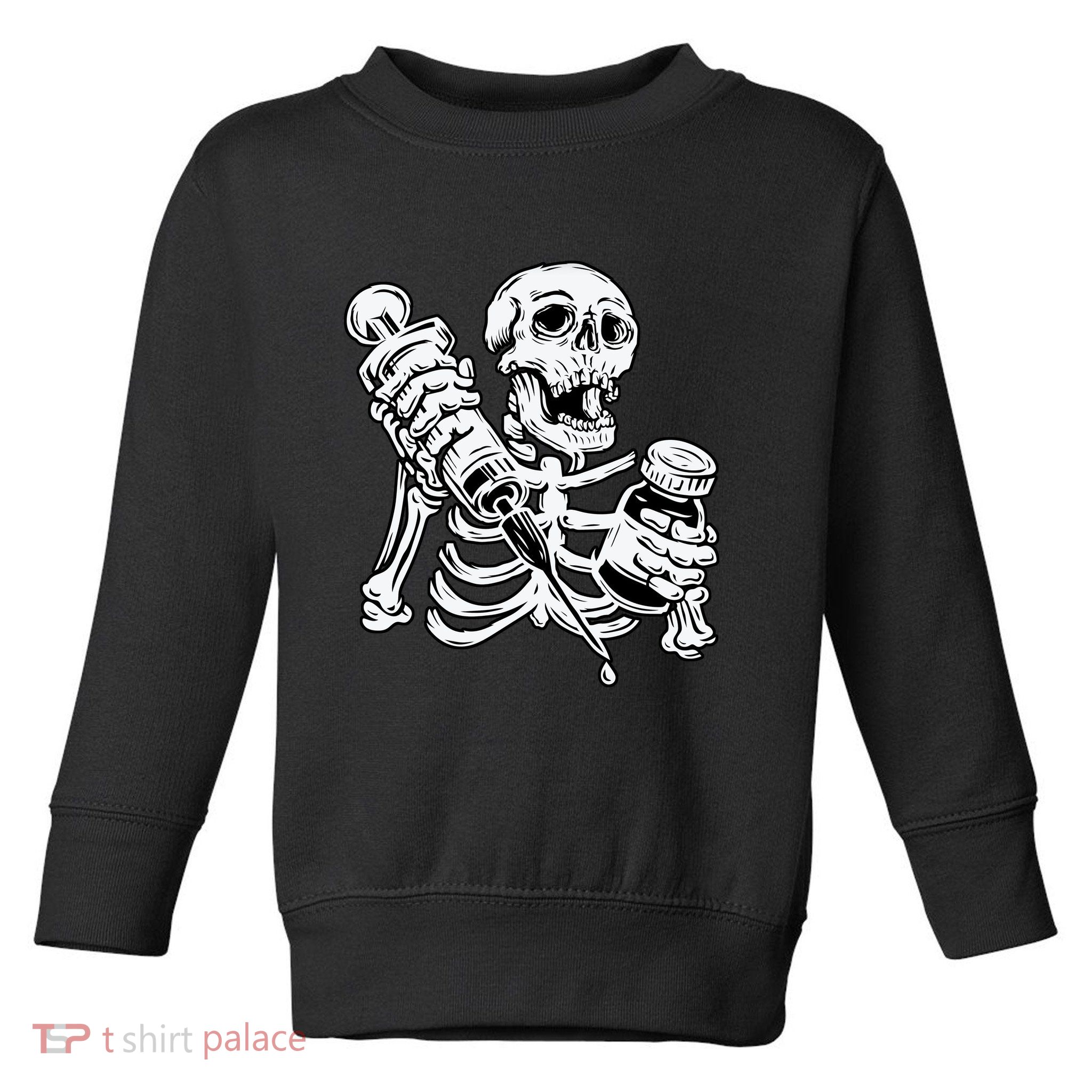 Skeleton Vaccine Toddler Sweatshirt