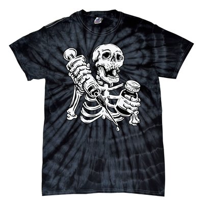 Skeleton Vaccine Tie-Dye T-Shirt