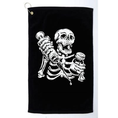 Skeleton Vaccine Golf Towel