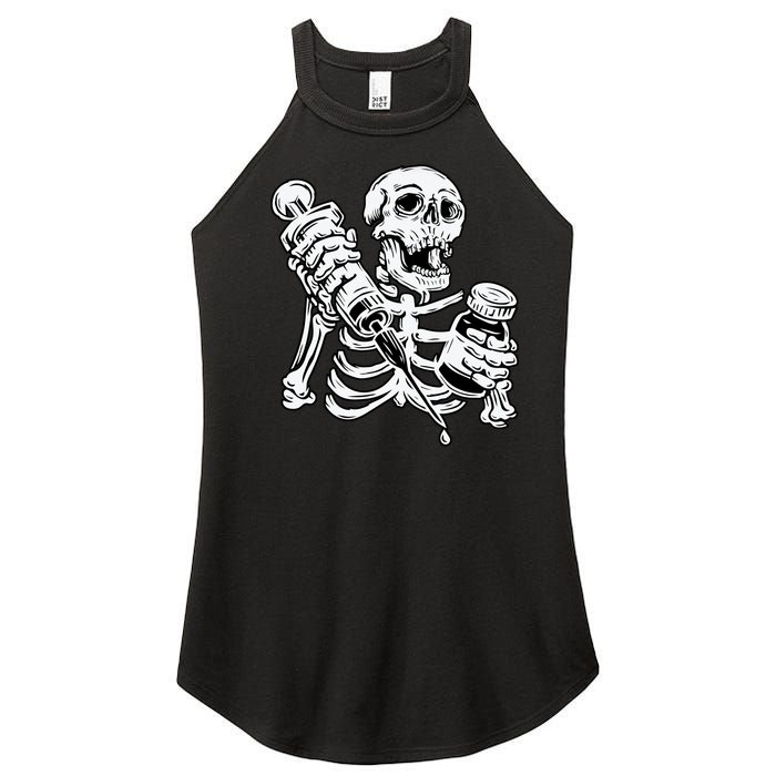 Skeleton Vaccine Women's Perfect Tri Rocker Tank