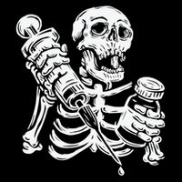 Skeleton Vaccine Women's V-Neck T-Shirt