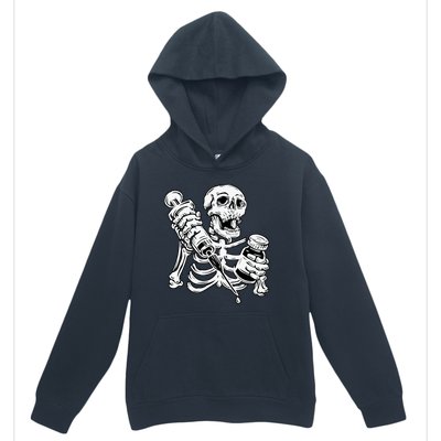 Skeleton Vaccine Urban Pullover Hoodie