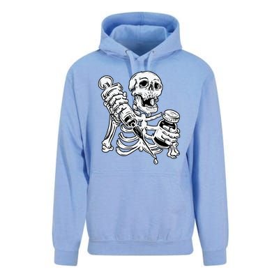 Skeleton Vaccine Unisex Surf Hoodie