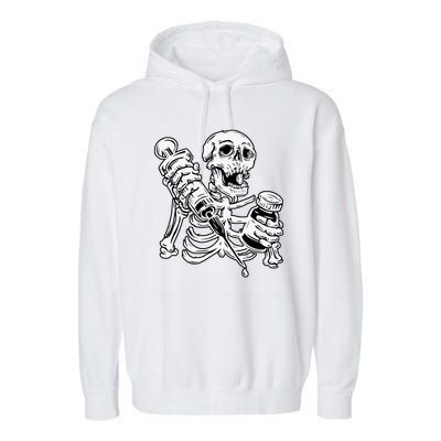 Skeleton Vaccine Garment-Dyed Fleece Hoodie