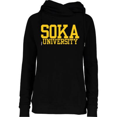 Soka Vintage Arch University Womens Funnel Neck Pullover Hood