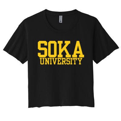 Soka Vintage Arch University Women's Crop Top Tee