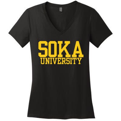 Soka Vintage Arch University Women's V-Neck T-Shirt