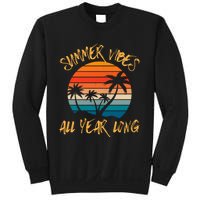 Summer Vibes All Year Long Retro Vintage Summer Lover Sweatshirt