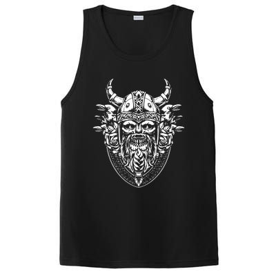 Skull Viking And Raven And Viking Helmet PosiCharge Competitor Tank