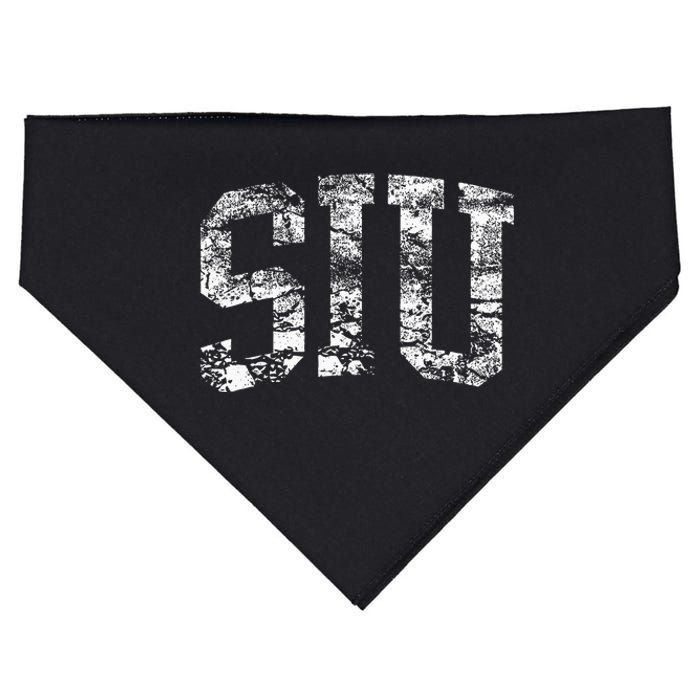 SIU Vintage Arch Logo University Sports Style USA-Made Doggie Bandana