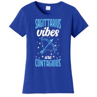 Sagittarius Vibes Are Contagious Astrology Zodiac Horoscope Gift Women's T-Shirt