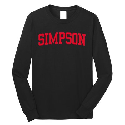 Simpson Vintage Arch University Long Sleeve Shirt