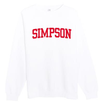 Simpson Vintage Arch University Premium Crewneck Sweatshirt