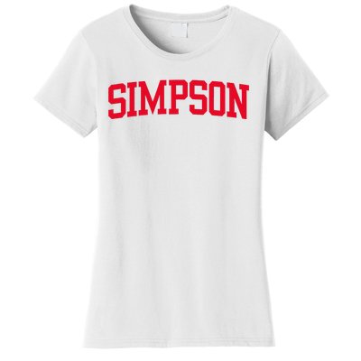 Simpson Vintage Arch University Women's T-Shirt