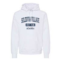 Seldovia Village Alaska Ak Vintage Sports Established Premium Hoodie