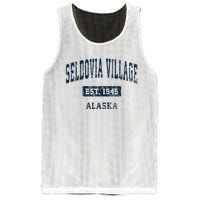 Seldovia Village Alaska Ak Vintage Sports Established Mesh Reversible Basketball Jersey Tank