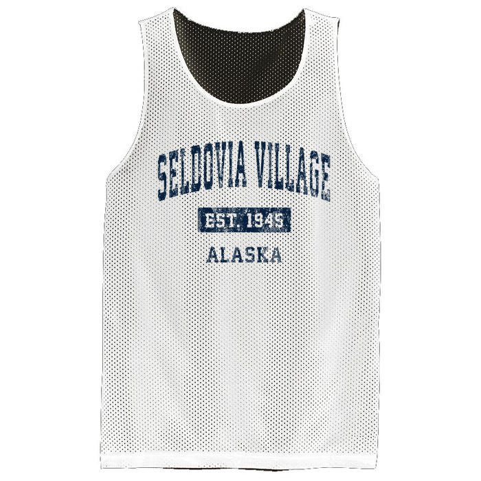 Seldovia Village Alaska Ak Vintage Sports Established Mesh Reversible Basketball Jersey Tank