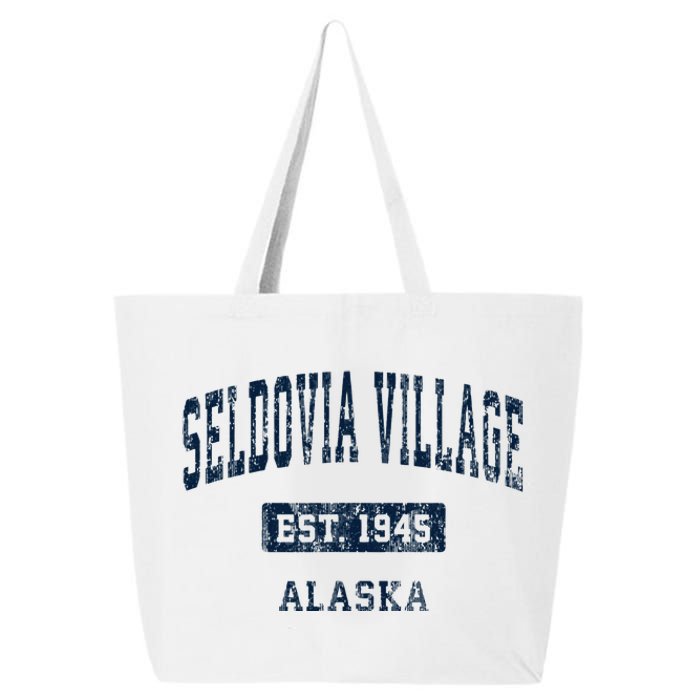 Seldovia Village Alaska Ak Vintage Sports Established 25L Jumbo Tote