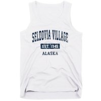 Seldovia Village Alaska Ak Vintage Sports Established Tank Top