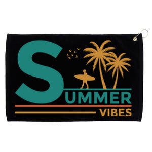 Summer Vibes Adventure Graphic Grommeted Golf Towel