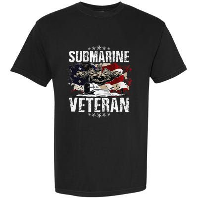 Submarine Veteran Artwork For A Submariner Garment-Dyed Heavyweight T-Shirt