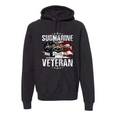 Submarine Veteran Artwork For A Submariner Premium Hoodie