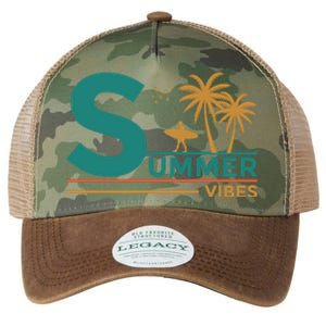 Summer Vibes Adventure Graphic Legacy Tie Dye Trucker Hat