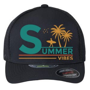 Summer Vibes Adventure Graphic Flexfit Unipanel Trucker Cap