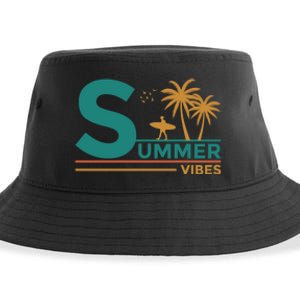 Summer Vibes Adventure Graphic Sustainable Bucket Hat