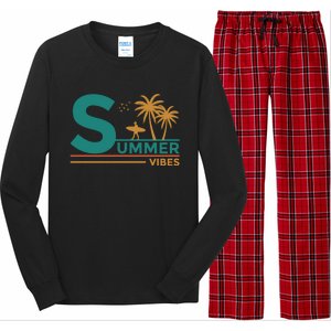 Summer Vibes Adventure Graphic Long Sleeve Pajama Set