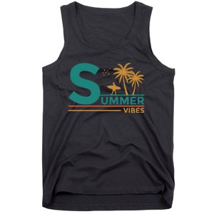 Summer Vibes Adventure Graphic Tank Top