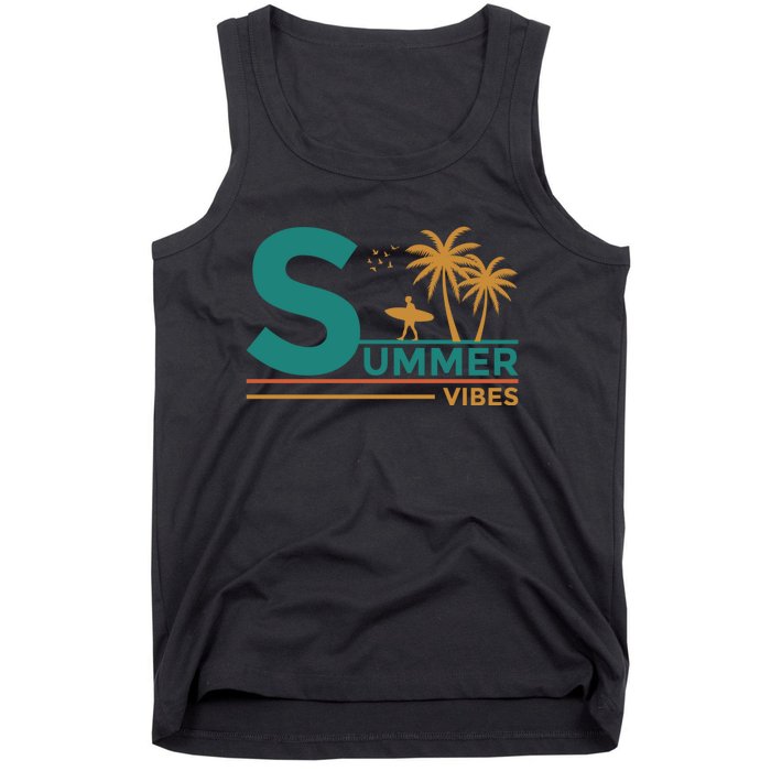 Summer Vibes Adventure Graphic Tank Top