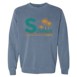 Summer Vibes Adventure Graphic Garment-Dyed Sweatshirt