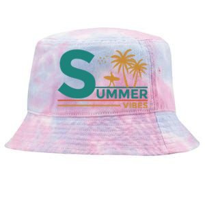 Summer Vibes Adventure Graphic Tie-Dyed Bucket Hat