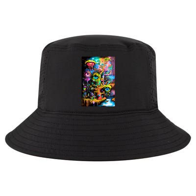 Surreal Vision: A Psychedelic Dreamscape Cool Comfort Performance Bucket Hat