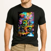 Surreal Vision: A Psychedelic Dreamscape Performance Shirt