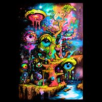 Surreal Vision: A Psychedelic Dreamscape Apron