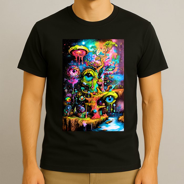 Surreal Vision: A Psychedelic Dreamscape T-Shirt