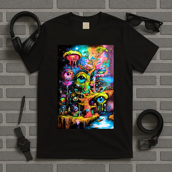 Surreal Vision: A Psychedelic Dreamscape T-Shirt