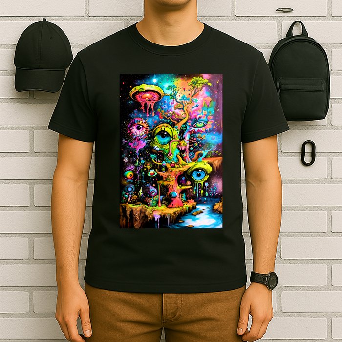 Surreal Vision: A Psychedelic Dreamscape T-Shirt