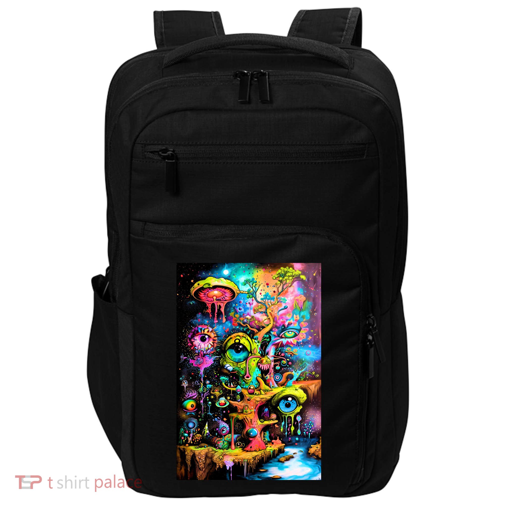 Surreal Vision: A Psychedelic Dreamscape Impact Tech Backpack